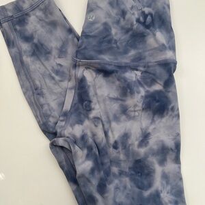 lululemon athletica Blue Tie-Dye Leggings